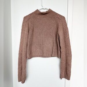 Wild fable brown knit sweater